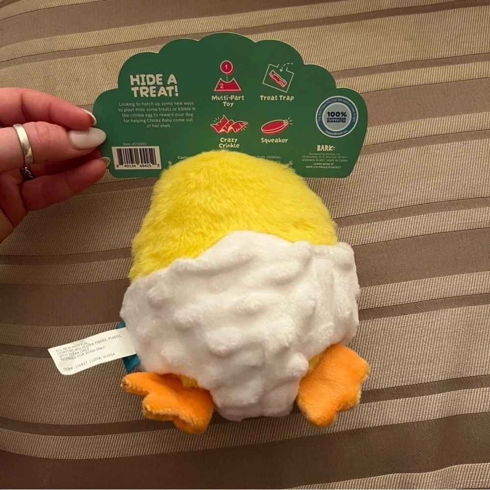 Bark Chicky Baby Dog Toy NWT